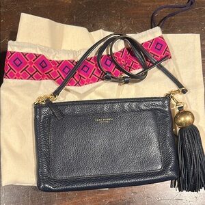 Tory Burch Black Leather Crossbody Bag